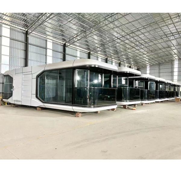 Prefab Container House 2 Bedroom Glass Moving Modern Home for Graphic Design Projects