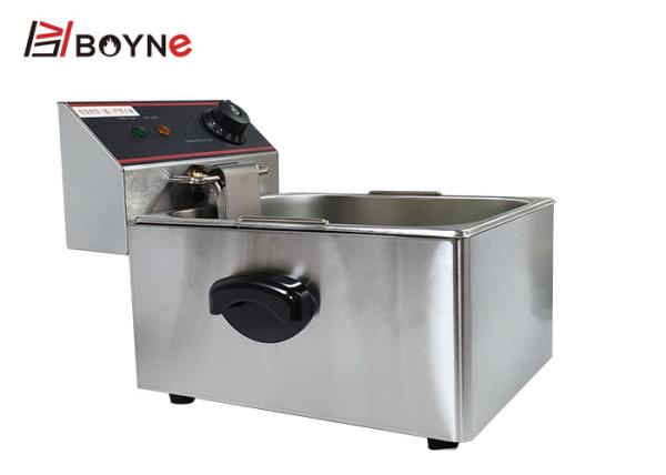 6 Liter Commercial Stainless Steel Electric Deep Fryer
