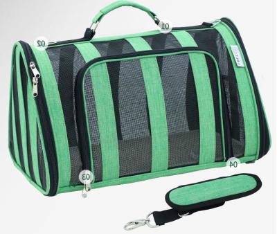 Outdoor Travel Free Folding Soft Sided Breathable Pet Bag For Small Middle Size Dog Friendly