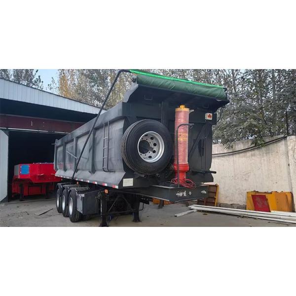 50 Ton 3 Axles Rear Dump Truck Trailer/Tipper Semi Trailer with 2240mm Tread Flatbed