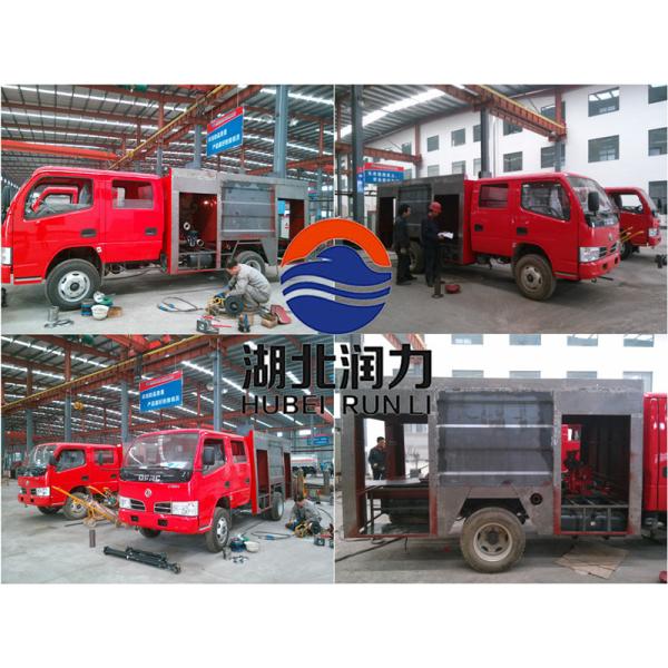 Double Cabin Fire Service Vehicle Euro 3 small fire truck Dongfeng 4x2