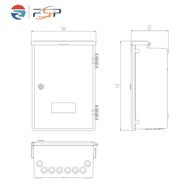 Grays 96 Cores Outdoor FTTH SC Fibra Óptica Terminal Box Rede Fibra Cajas de Distribuição