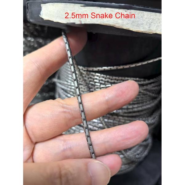 Hot Sale 2.5mm Snake Chain Titanium Necklace Titanium Accessories Chain For Him In Stock