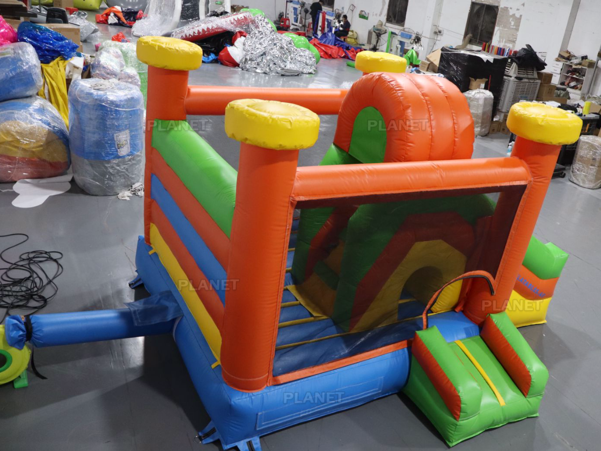 Colorful Mini Party Rental Inflatable Bouncy Castle Combo