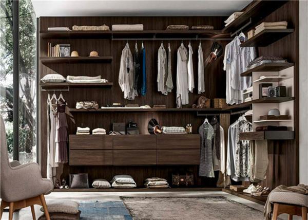 Fashion Design Walk In Closet Wardrobe With Clothes Cupboard Design Eco Friendly