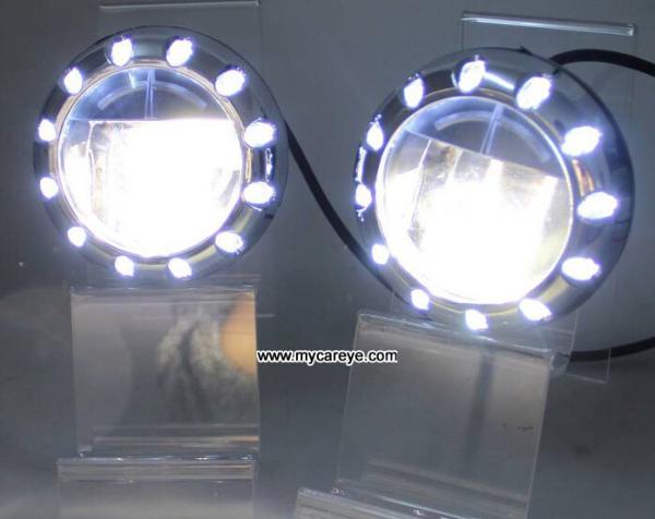 Mitsubishi Montero car front fog lamp assembly LED DRL daytime running lights