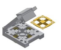 Azimuth Carrierless Test Socket 63200 50mm 48T HVAC Technology Quad Flat Pack Sockets