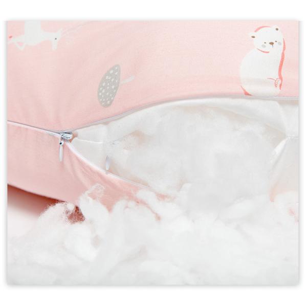 Polyester/Cotton Maternity Pillow Multi Functional Nursing Pillow with Removable Cover