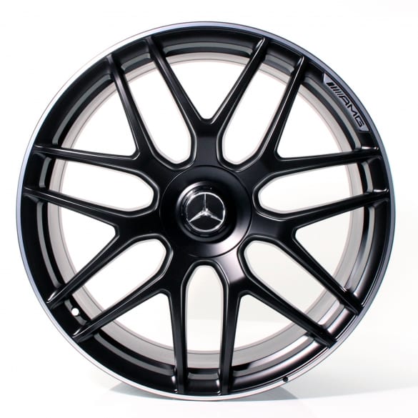Forged Cross Sopke 22 Inch Matte Black Alloy Rims For Mercedes Benz