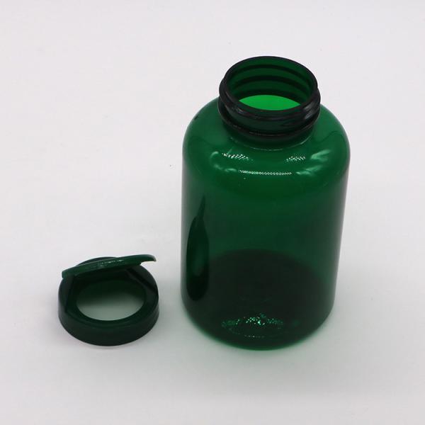 Capilla recargable de plástico medicinal PET de 350 ml para cápsulas de medicamentos recargables