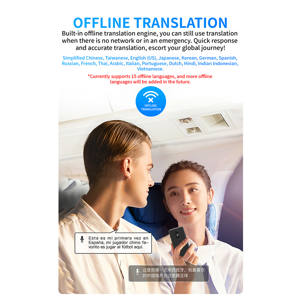 160 Languages DeepSeek AI Mini Translator Device Vietnamese Laotian Russian English Spanish