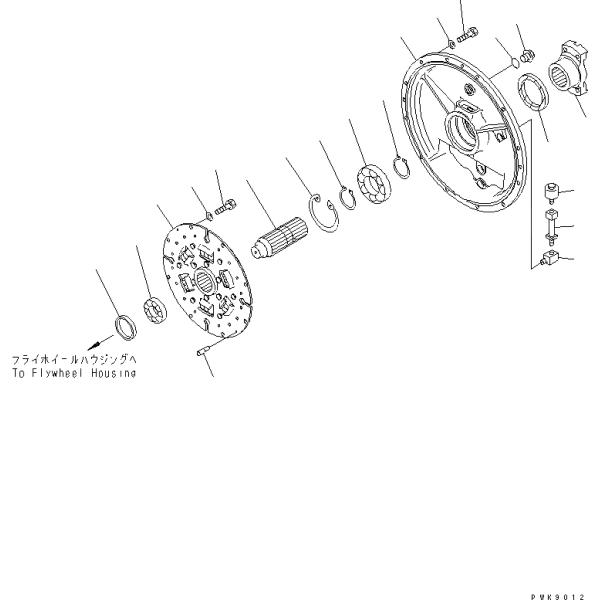 Assy 134-12-61131 диска машинных частей экскаватора D61 D65PX D68ESS более влажный
