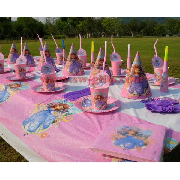 Princess Sofia the first theme Kids Birthday Party Decoration Set Party Supplies Baby Birthday Pack event party supplies