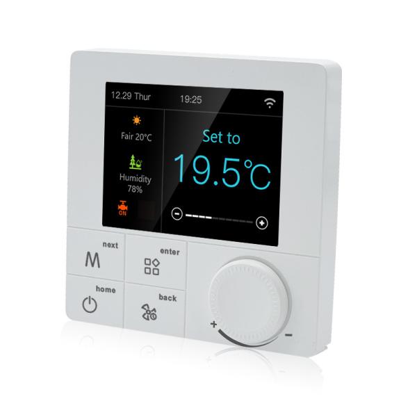 Glomarket RGB Colorful LCD Screen Smart Thermostat Tuya App Electric Heating Thermostat Works With Alexa And Google