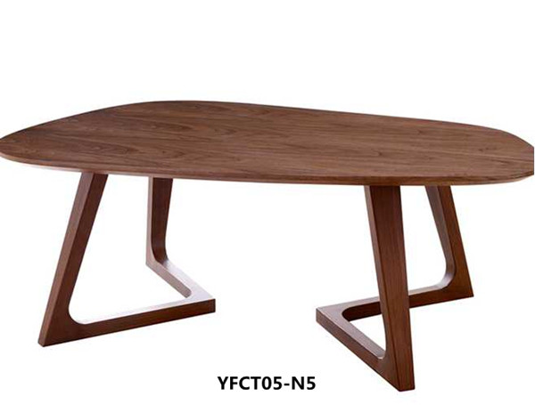 New style design iron imitating wood dinner table (YFCT05-N5)