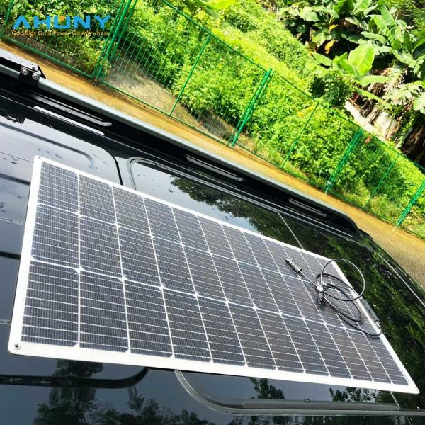 High-Efficiency 50W 12V Monocrystalline PV Module Flexible Solar Panel Battery Maintainer Charger for RV Camper SUV