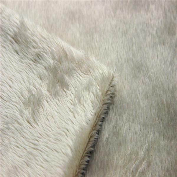 Fashion Durable Velboa Soft Toy Fur Fabric 200gsm~250gsm 28s/32s Density