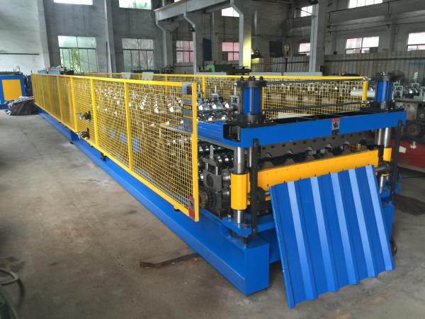 Double Layer Corrugated Sheet Roll Forming Machine With Hydraulic Station