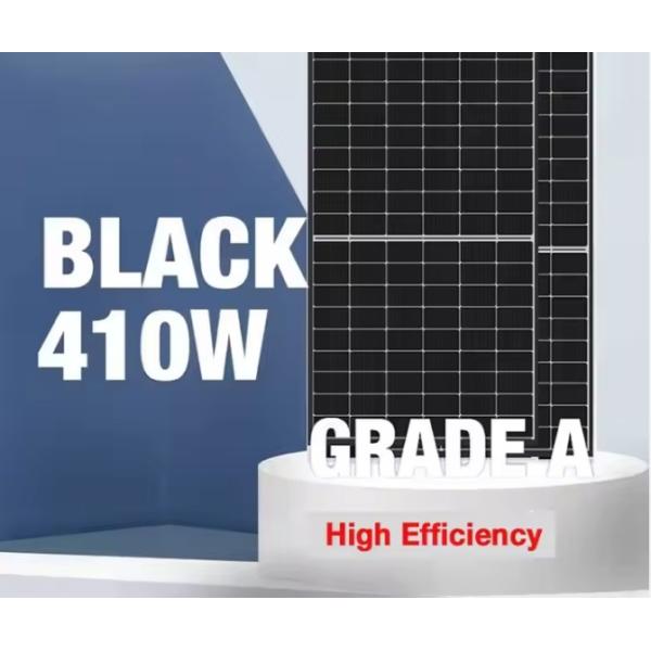 N Type Black Solar Panel 415W with 22% Efficiency and Anodized Aluminum Frame
