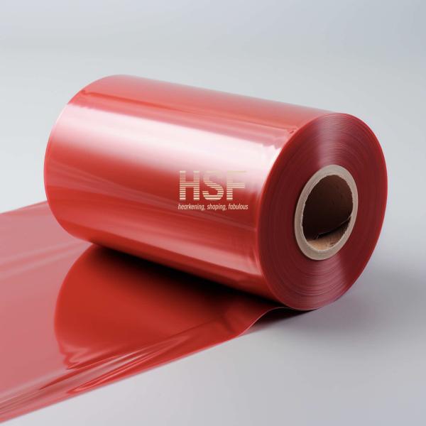 85 микронов прозрачная красная пленка MOPP для упаковки праздничных подарков
