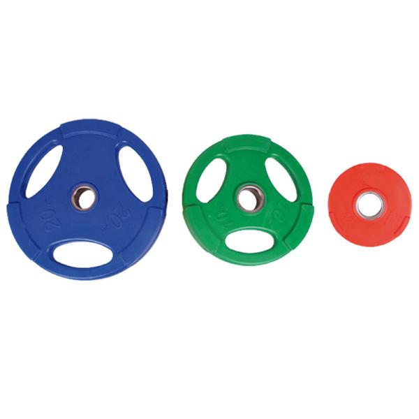 Weight Lifting Rubber Barbell Bumper Plates Colorful