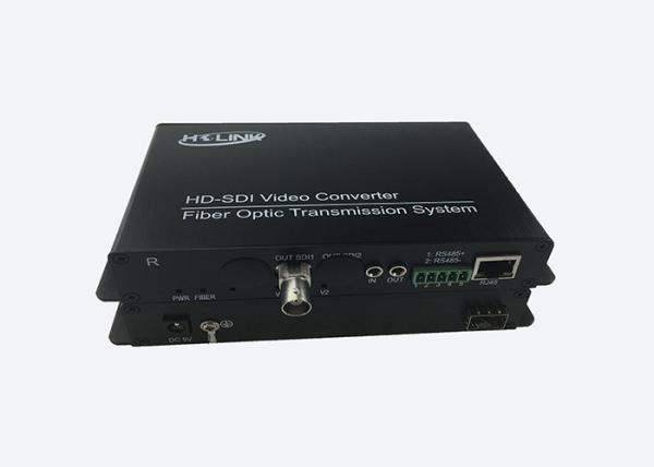 1080p/60hz HD SDI to fiber converter RS485 single mode 20 / 40 / 80km