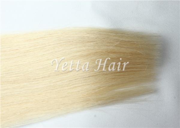 Cabelo louro de Remy do Virgin da cinza, cabelo reto do Virgin do russo com liso e o macio