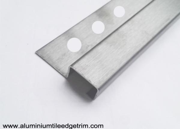 Brushed Black Titanium Stainless Steel Square Box Tile Trim With 12mm Depth