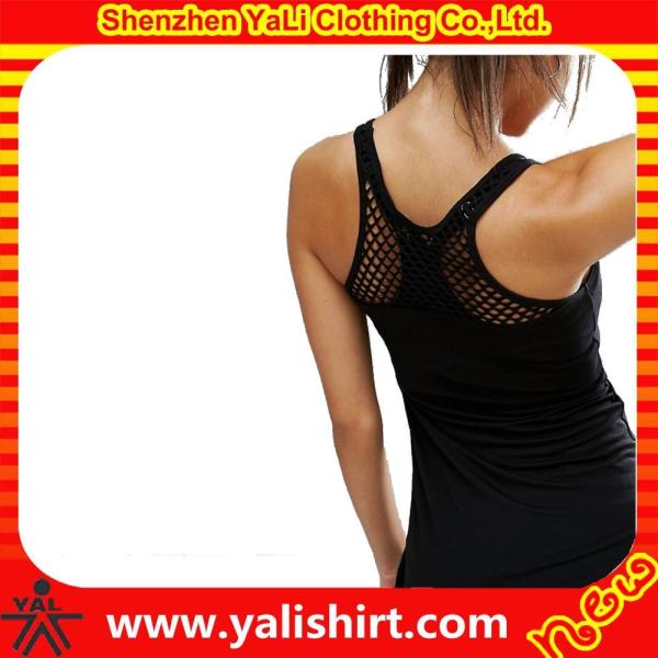95% Bamboo 5% Spandex Ladies Gym Tank Tops Bamboo Gym Wear Scoop Neck