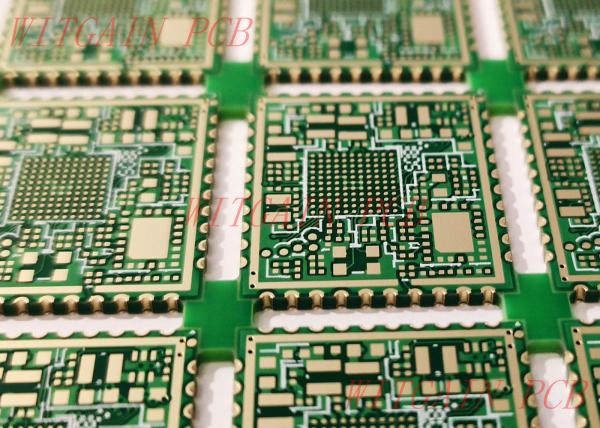 4 Layer Half Hole PCB Finished Thickness 0.8MM / Hdi Pcb Blind And Buried Holes
