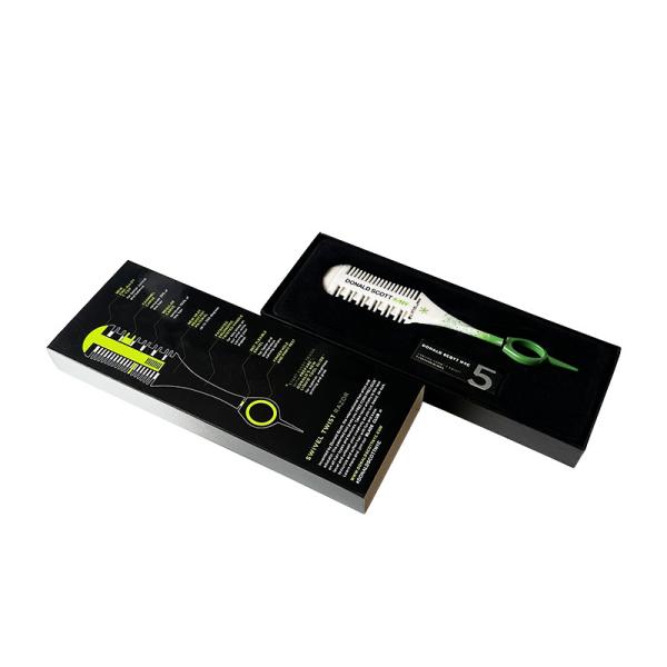 Custom white hairdressers special rotating shaving comb to thin hair and repair bangs