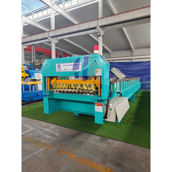 C21 Metal Trapezoidal Standing Seam Roll Former Machine With PLC Control System And 40M/Min Forming Speed