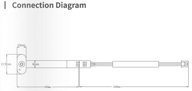 Letaron 0.35mm Membrane Dimmer Switch | Hidden Install with Blue Indicator for Cabinets