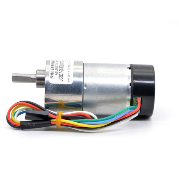 High Torque Motor With Encoder JGB37-3530GB 24V 20RPM 1:506 Micro Brush DC Reduction Motor