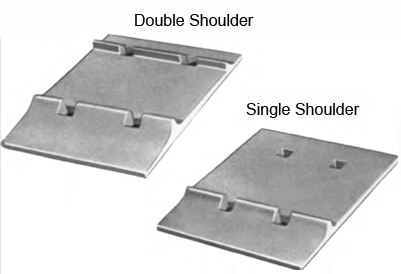 Двойным выкованный плечом диаметр отверстия 10MM базовой платины рельса бросания