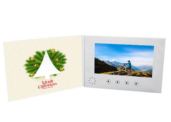 Digital Booklet Wedding Invitation Video Card A5 7 Inch Rechargeable Lithium Battery