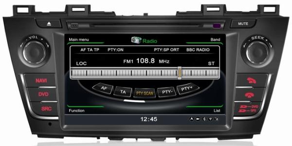 Ouchuangbo S100 GPS Navi Auto Radio for Mazda 5 (2010-2011) Host TV Stereo Player 1G CPU