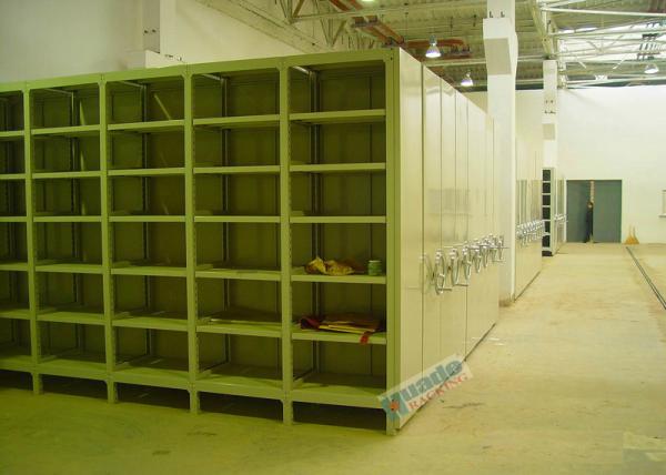 1800mm Length Manual Mobile Storage Racks Small Goods Light Duty Shelving