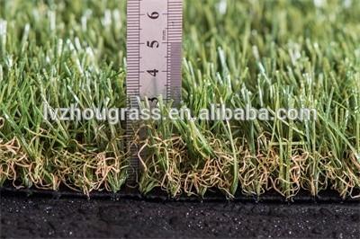 Outdoor Garden Synthetic Turf / 35mm Artificial Grass Backyard V Shape