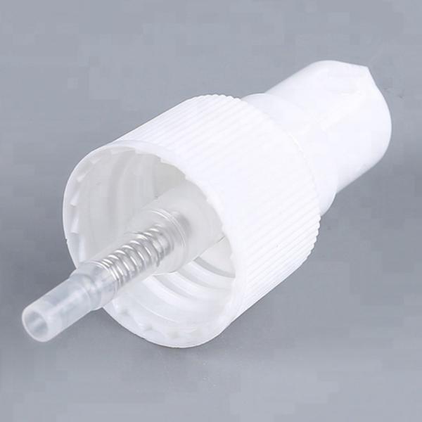 24mm Fine Mist Sprayer White Ribbed Cosmetic Bottle Pump