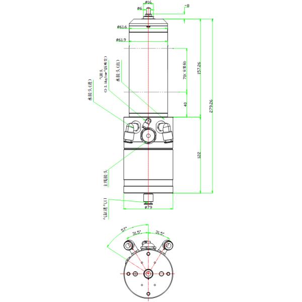 KL-60C Мини Профессиональный CNC фрезерный / поворотной / шлифовальный шпиндель 1.2KW - 1.5KW