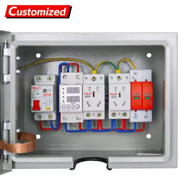 IP55 Waterproof Distribution Box with 220V/380V Nominal Voltage and Anti-Theft Certified Lock for Industrial Applications