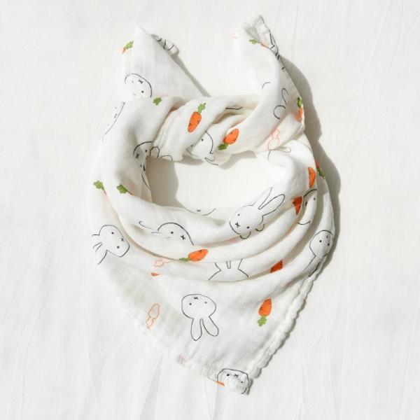 100% Cotton Muslin Baby Bibs Newborn Baby Bibs 23.6g Weight ODM / OEM