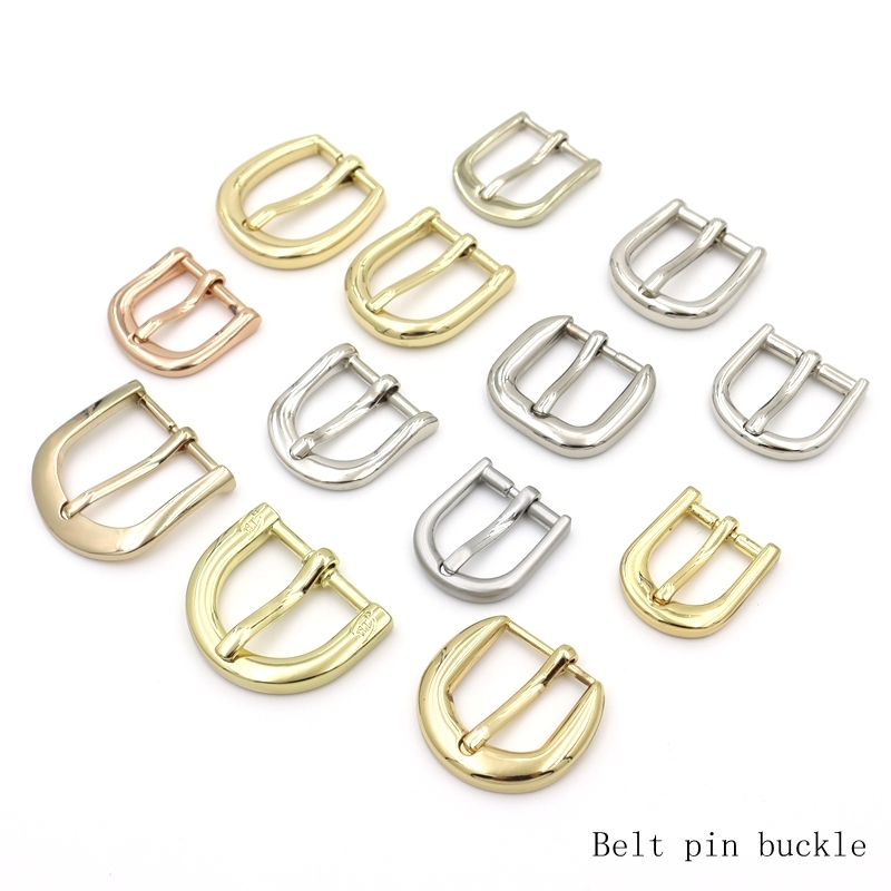 Curved Pin Belt Buckle Matte Silver Rectangular Belt Buckle For Belts And Bags
