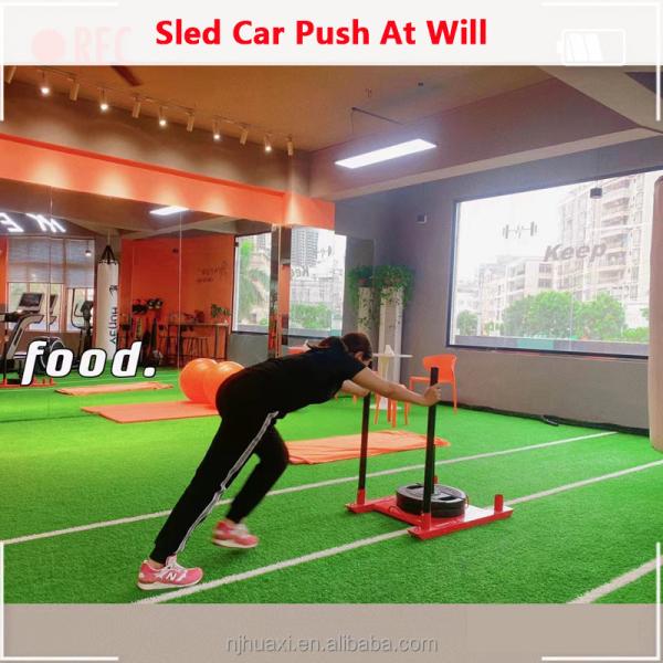 Gym Flooring Turf Pull Sled Turf Meter Marked Gym Artificial Grass