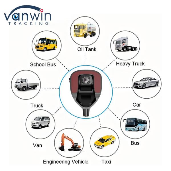 4G AI ADAS MDVR モニター付きの車両前面 ADAS カメラ
