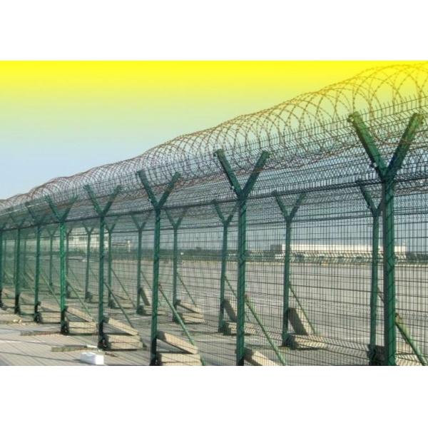 Powder Coated Green 358 Prison Anti Climb Security Fencing