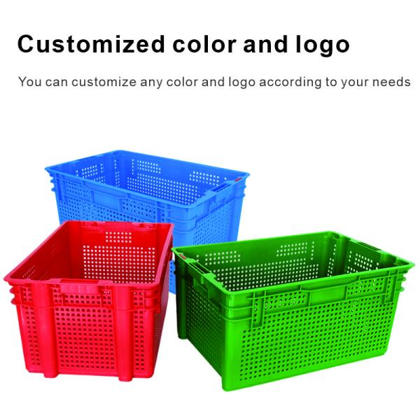 Chicken Turnover Box Poultry Plastic Transport Crate with ISO9001 Certification