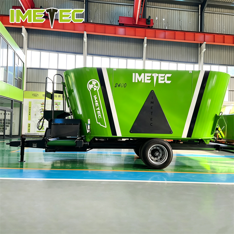 Livestock Feeding Stationary TMR Mixer Wagon Machine Controllable
