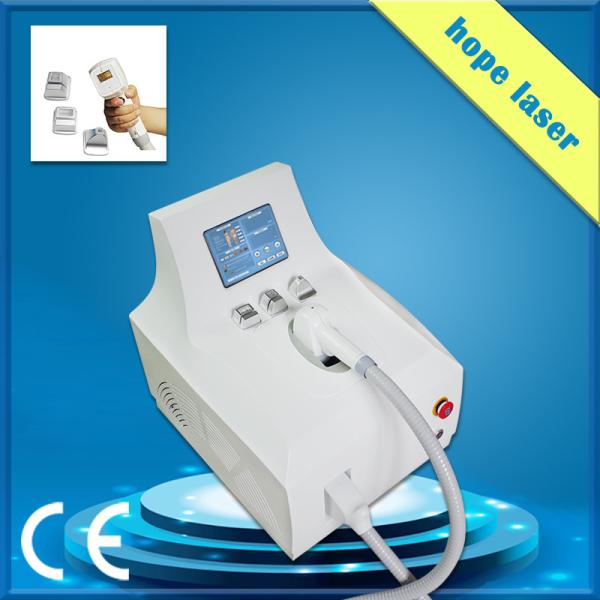 Diode soprano professional laser hair removal machine with 3 spot size heads